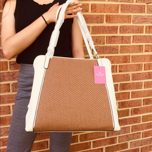 kate spade Bags Kate Spade Straw Triple Compartment Shoulder Bag Poshmark